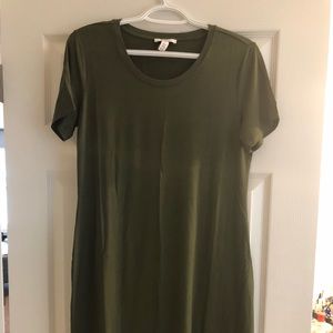 Olive t-shirt dress